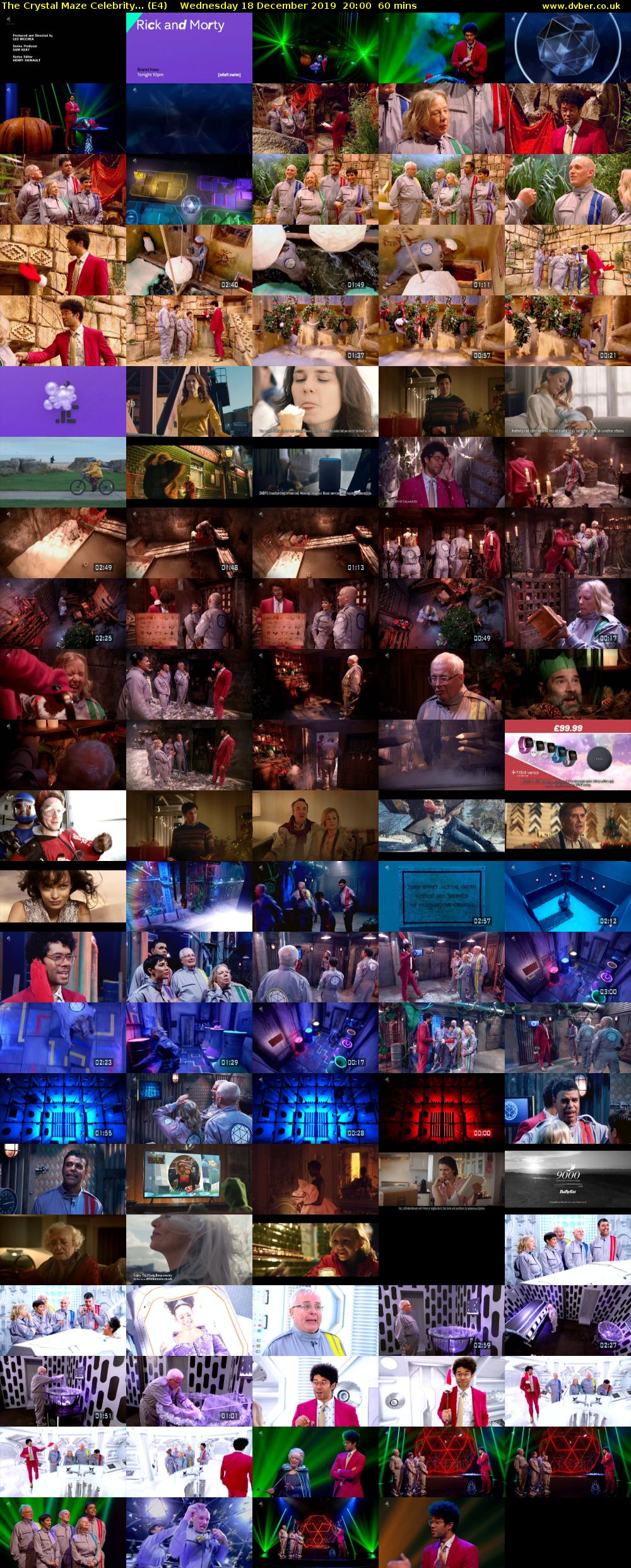 The Crystal Maze Celebrity... (E4) Wednesday 18 December 2019 20:00 - 21:00