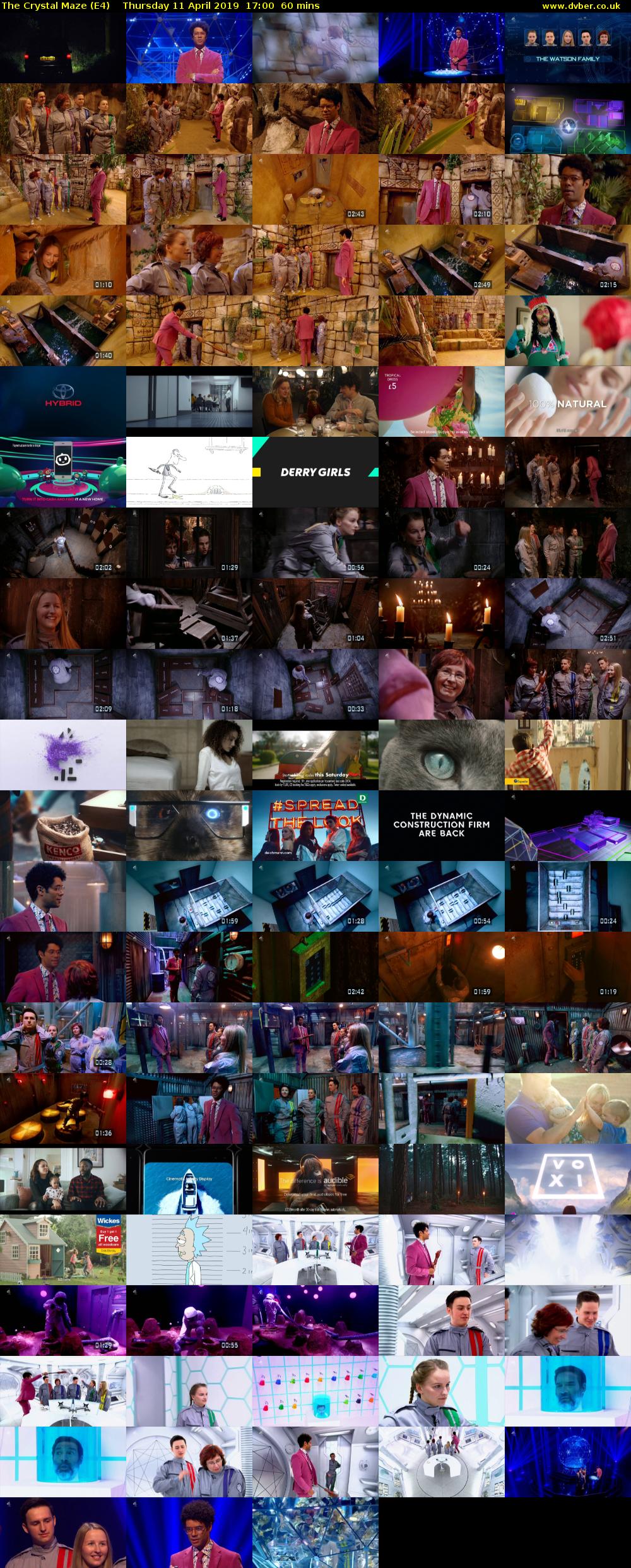 The Crystal Maze (E4) Thursday 11 April 2019 17:00 - 18:00