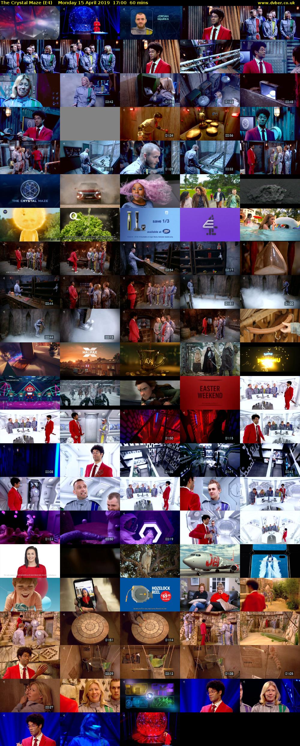 The Crystal Maze (E4) Monday 15 April 2019 17:00 - 18:00