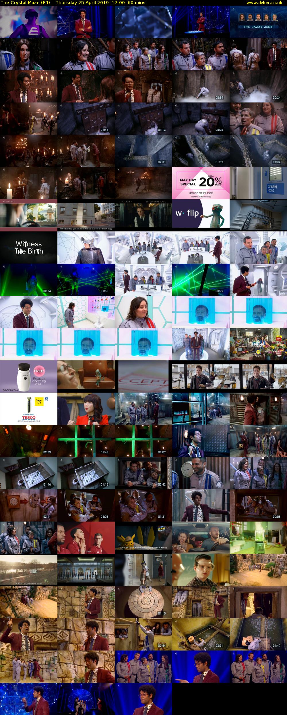 The Crystal Maze (E4) Thursday 25 April 2019 17:00 - 18:00
