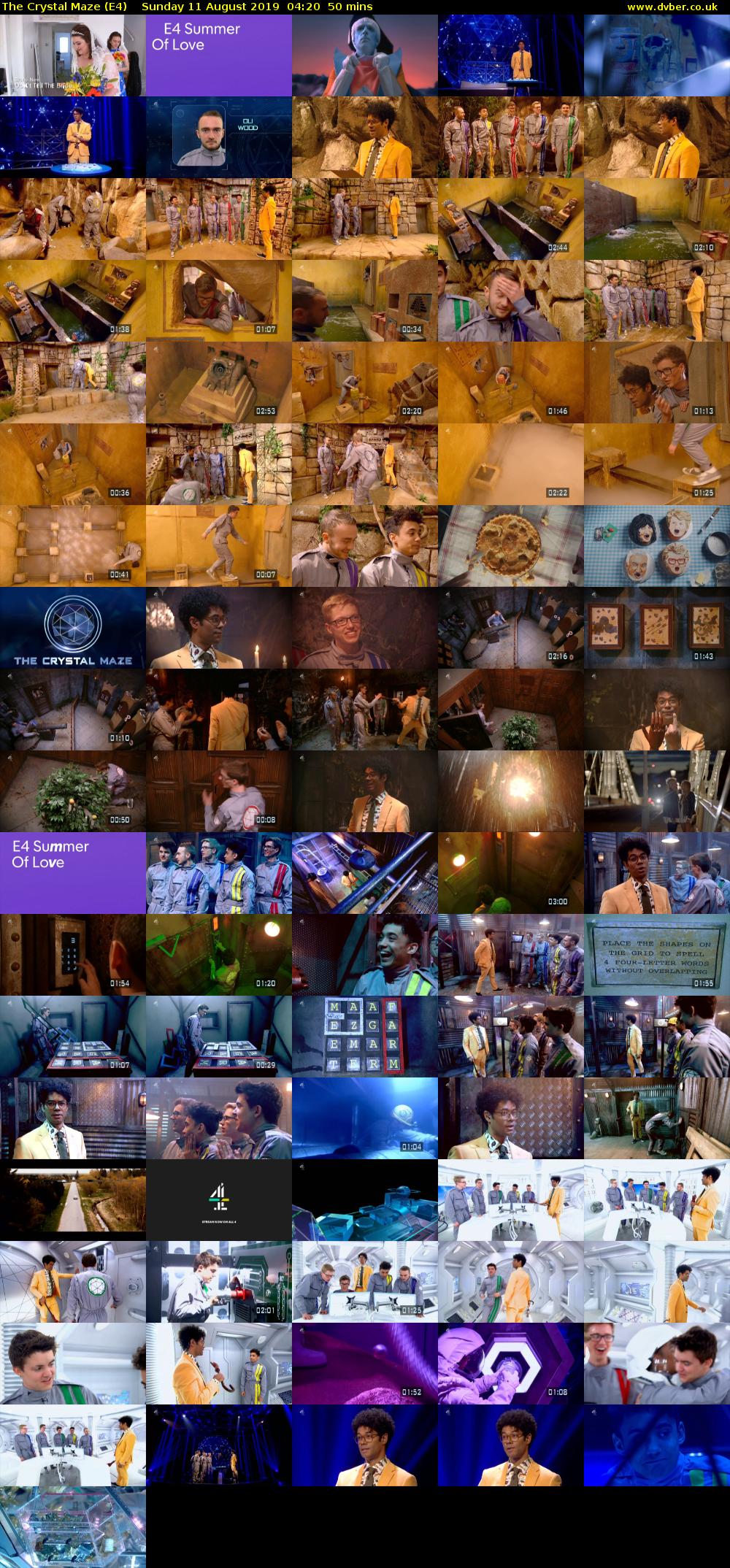 The Crystal Maze (E4) Sunday 11 August 2019 04:20 - 05:10