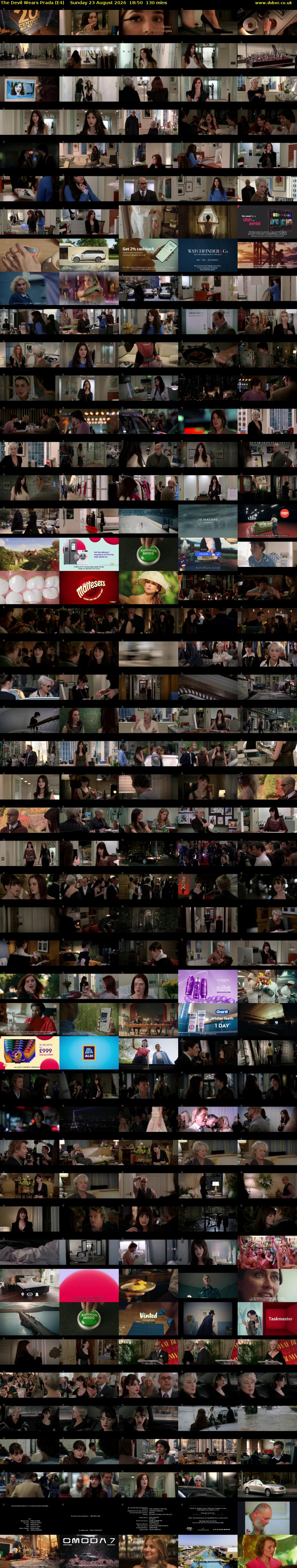 The Devil Wears Prada (E4) Sunday 23 August 2026 18:50 - 21:00