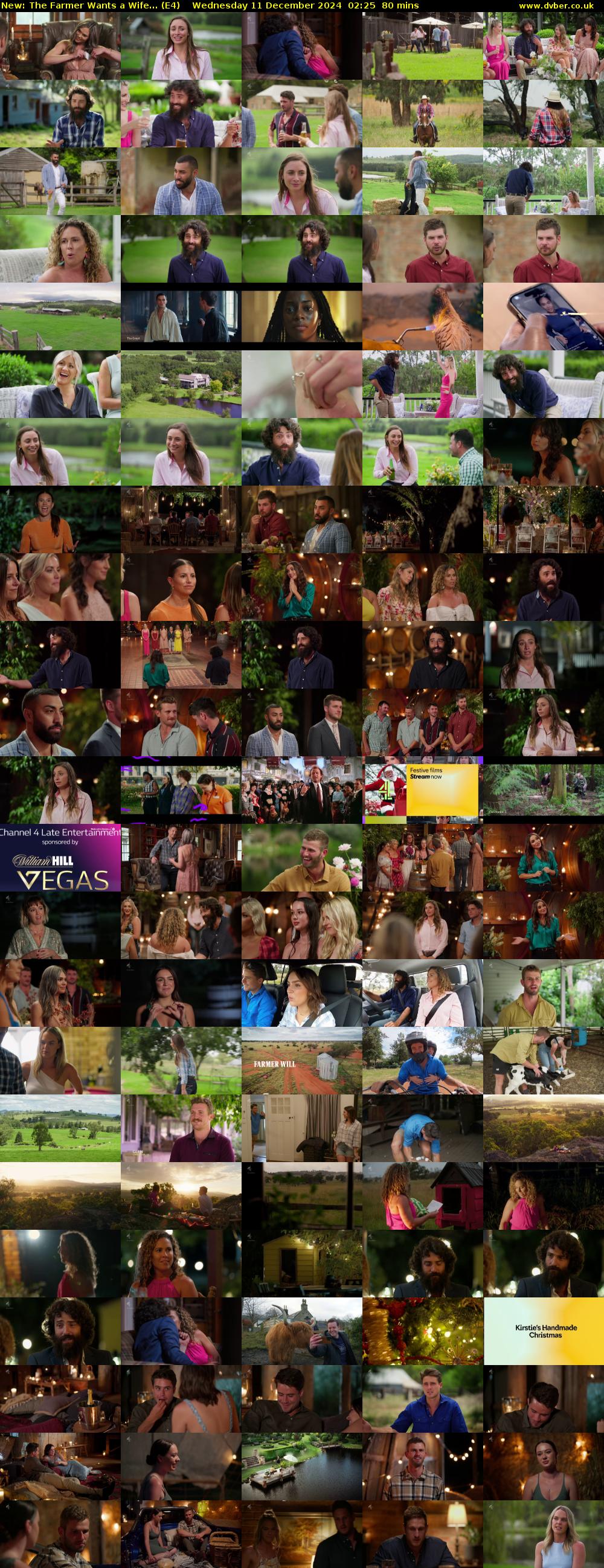 The Farmer Wants a Wife... (E4) Wednesday 11 December 2024 02:25 - 03:45
