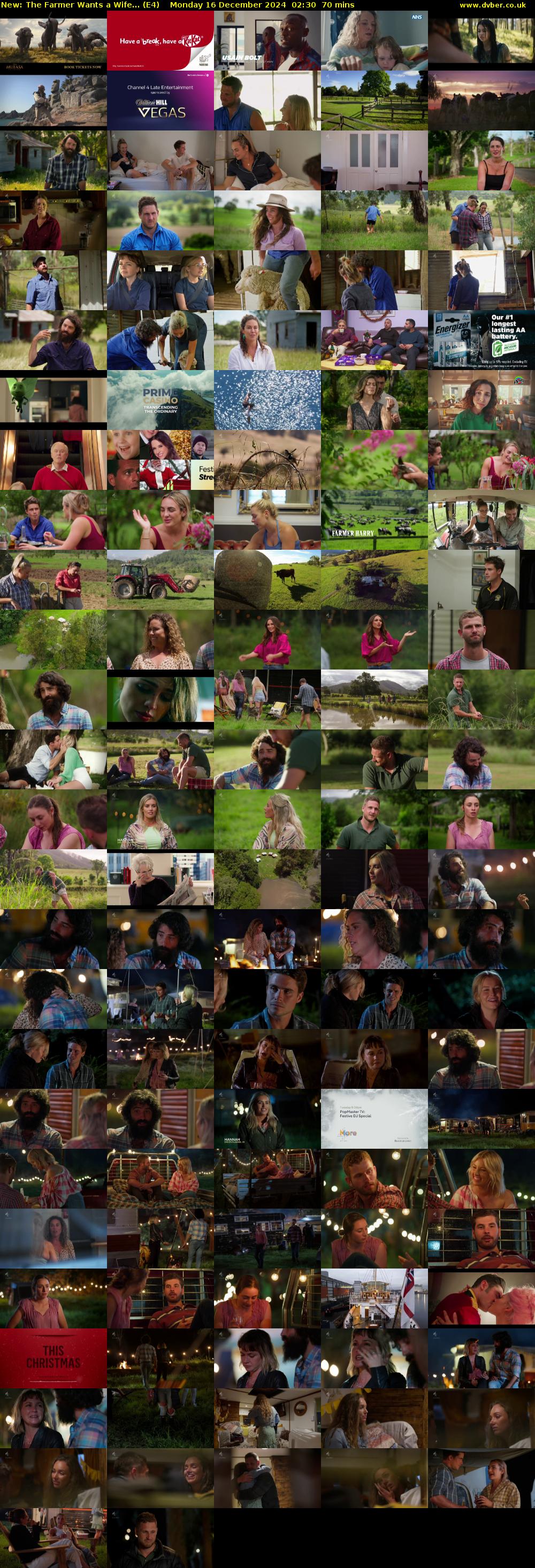 The Farmer Wants a Wife... (E4) Monday 16 December 2024 02:30 - 03:40