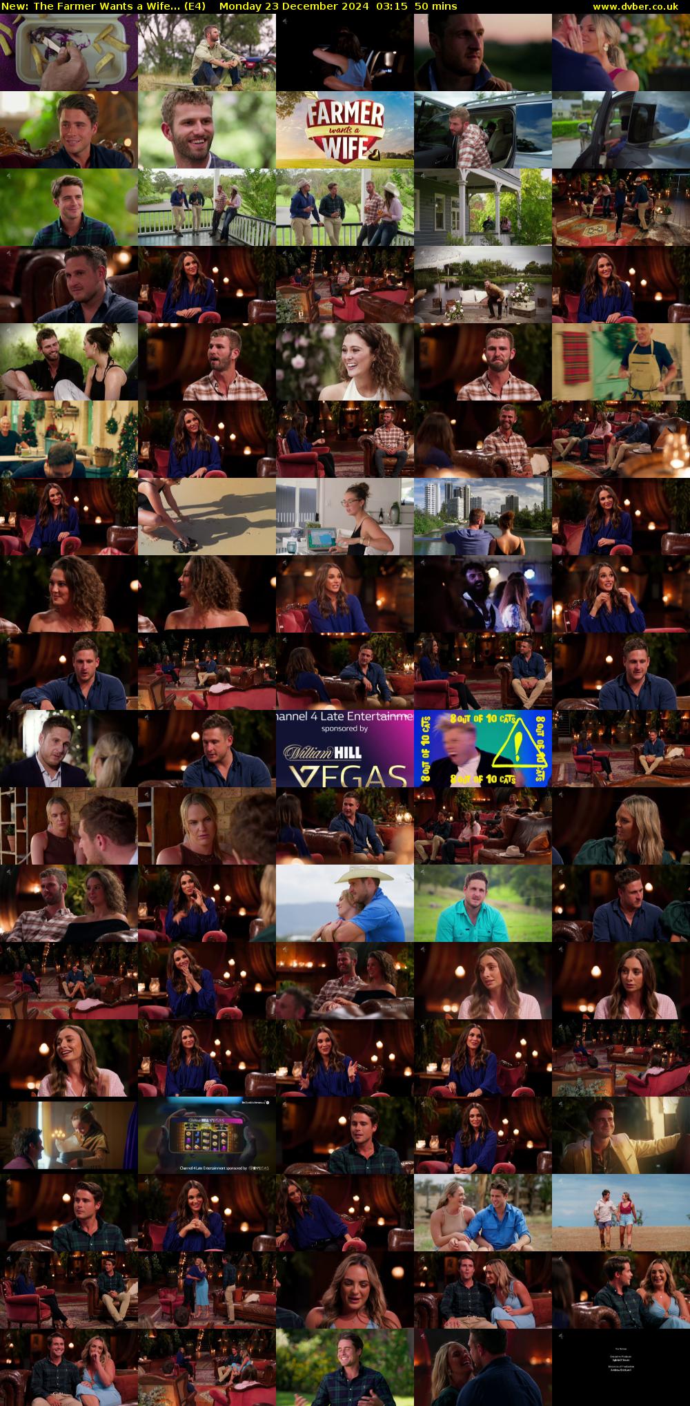 The Farmer Wants a Wife... (E4) Monday 23 December 2024 03:15 - 04:05
