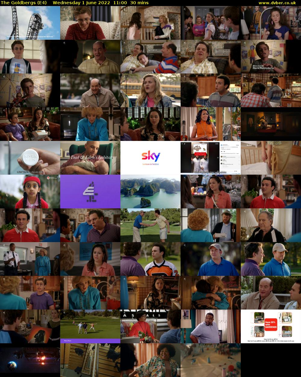 The Goldbergs (E4) Wednesday 1 June 2022 11:00 - 11:30