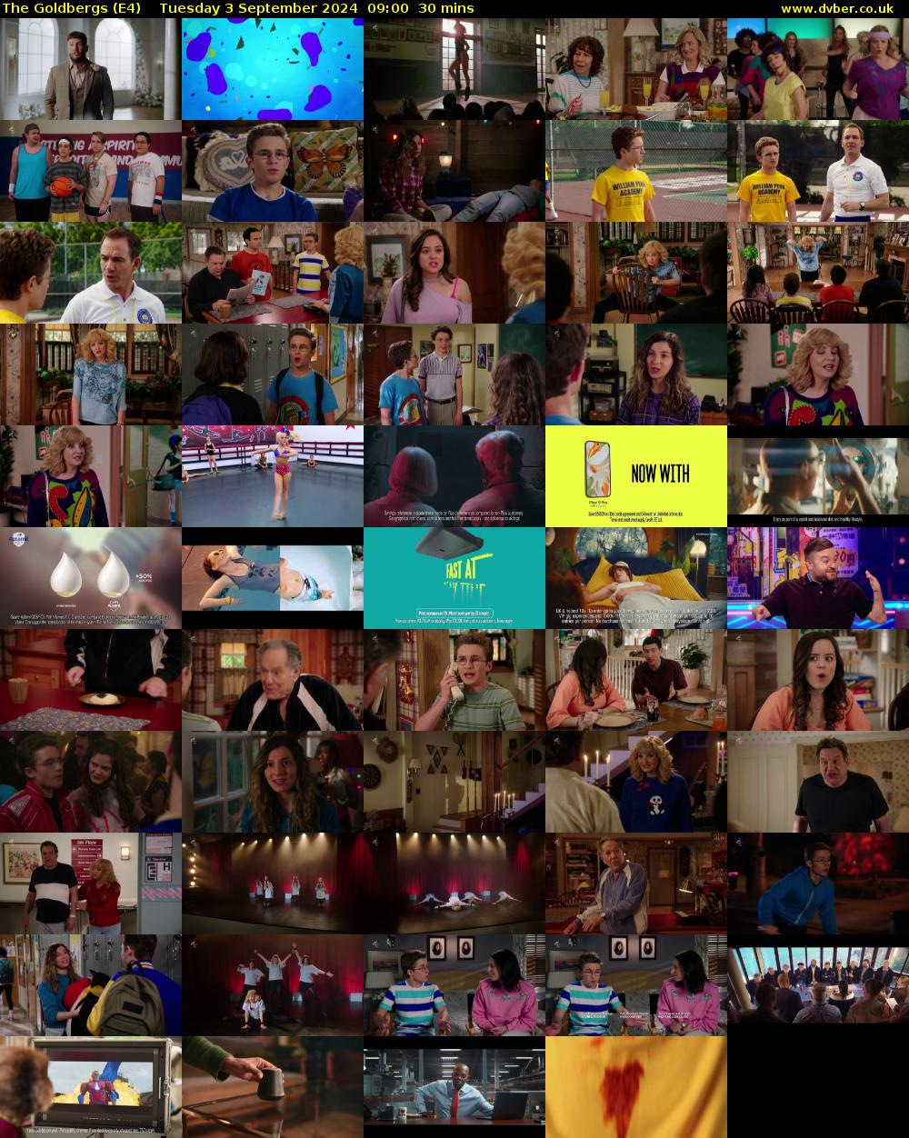 The Goldbergs (E4) Tuesday 3 September 2024 09:00 - 09:30