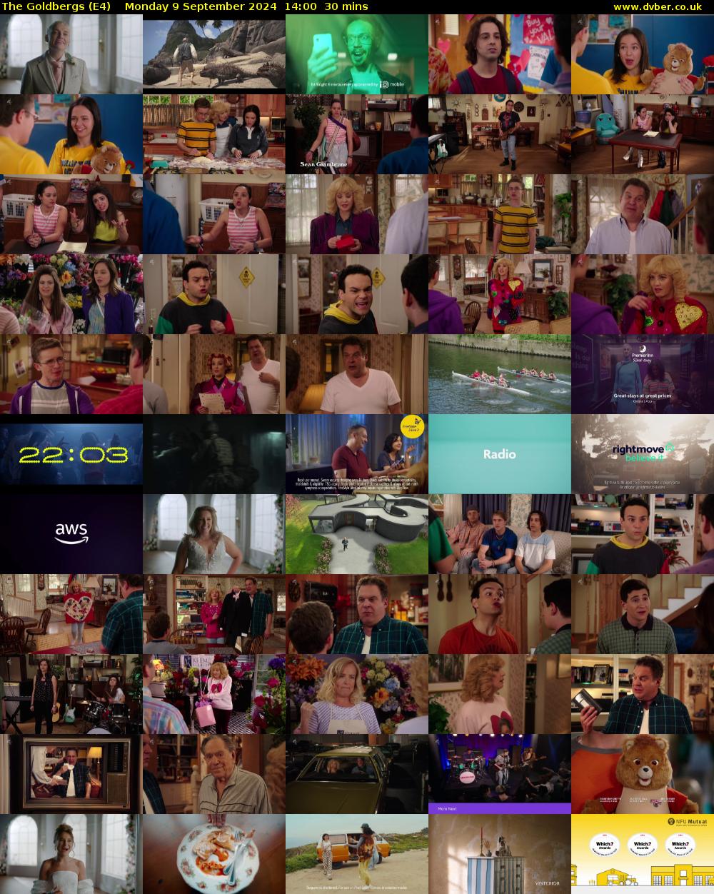 The Goldbergs (E4) Monday 9 September 2024 14:00 - 14:30