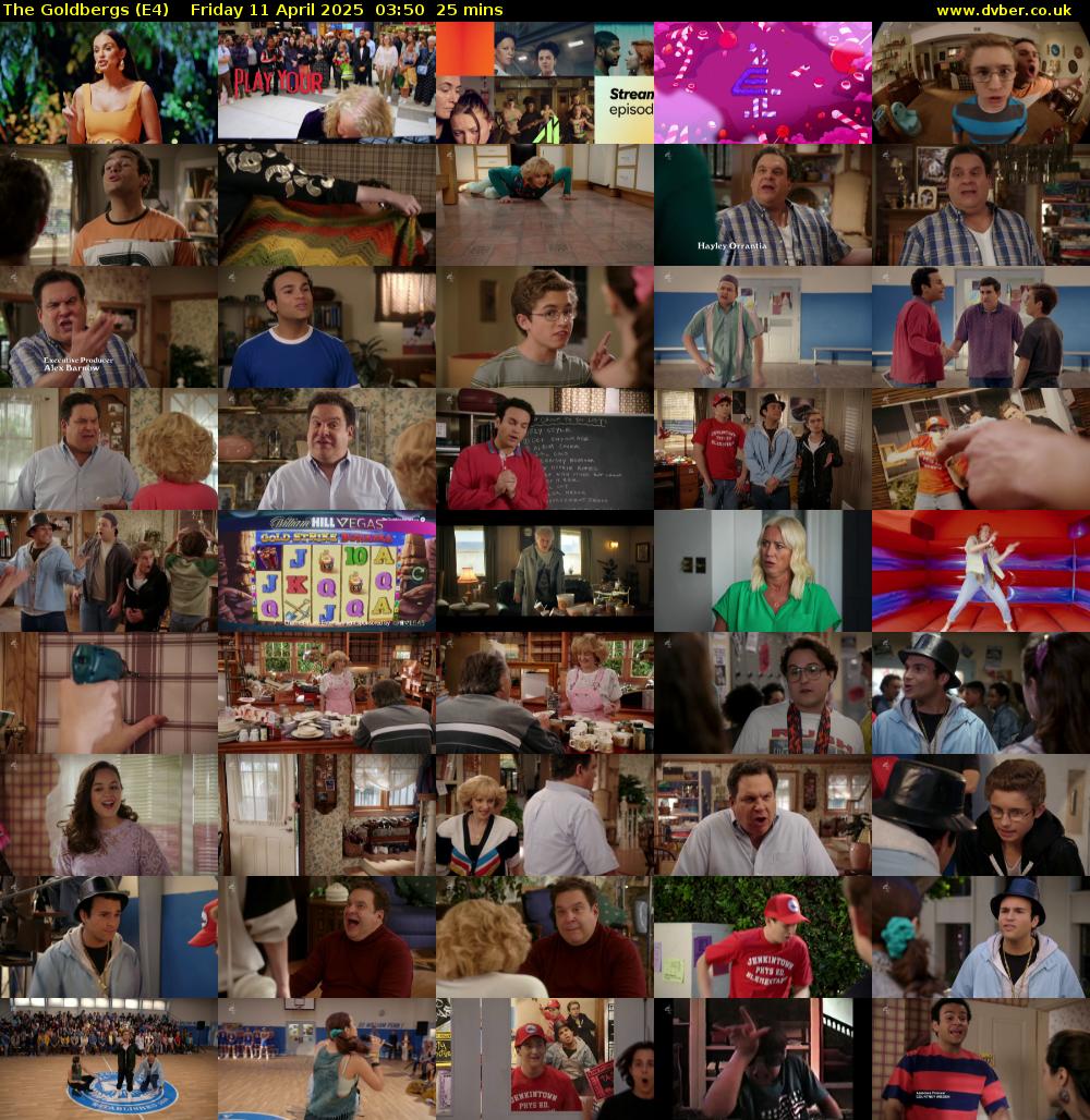 The Goldbergs (E4) Friday 11 April 2025 03:50 - 04:15