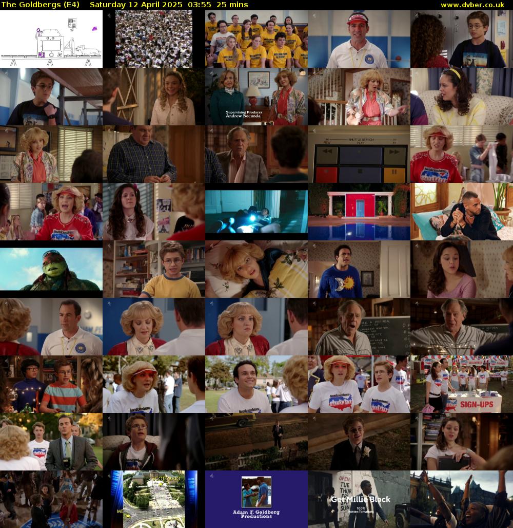The Goldbergs (E4) Saturday 12 April 2025 03:55 - 04:20