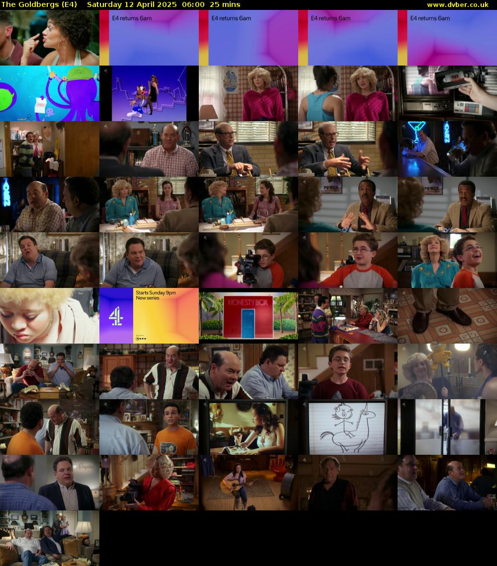 The Goldbergs (E4) Saturday 12 April 2025 06:00 - 06:25