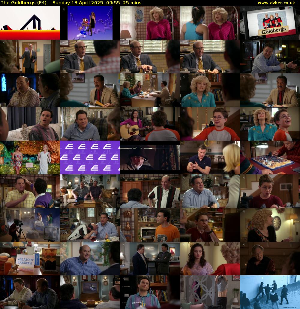The Goldbergs (E4) Sunday 13 April 2025 04:55 - 05:20
