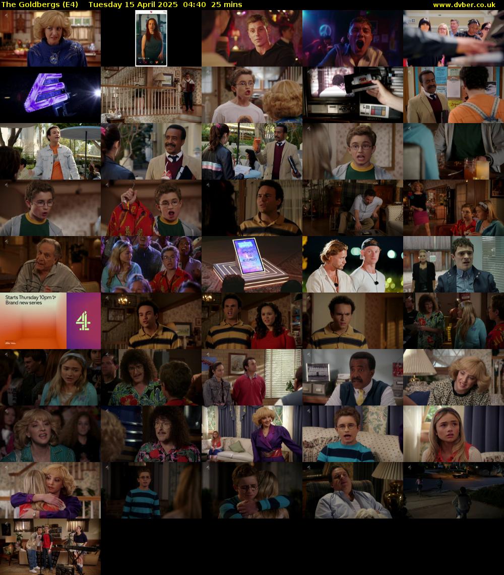 The Goldbergs (E4) Tuesday 15 April 2025 04:40 - 05:05