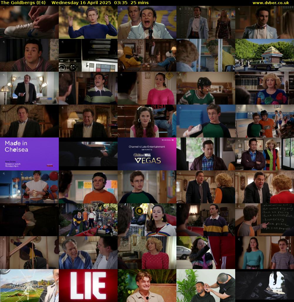 The Goldbergs (E4) Wednesday 16 April 2025 03:35 - 04:00