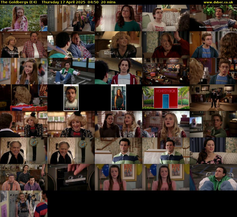 The Goldbergs (E4) Thursday 17 April 2025 04:50 - 05:10