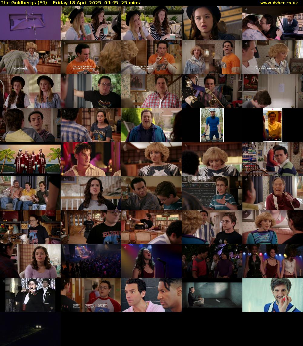 The Goldbergs (E4) Friday 18 April 2025 04:45 - 05:10
