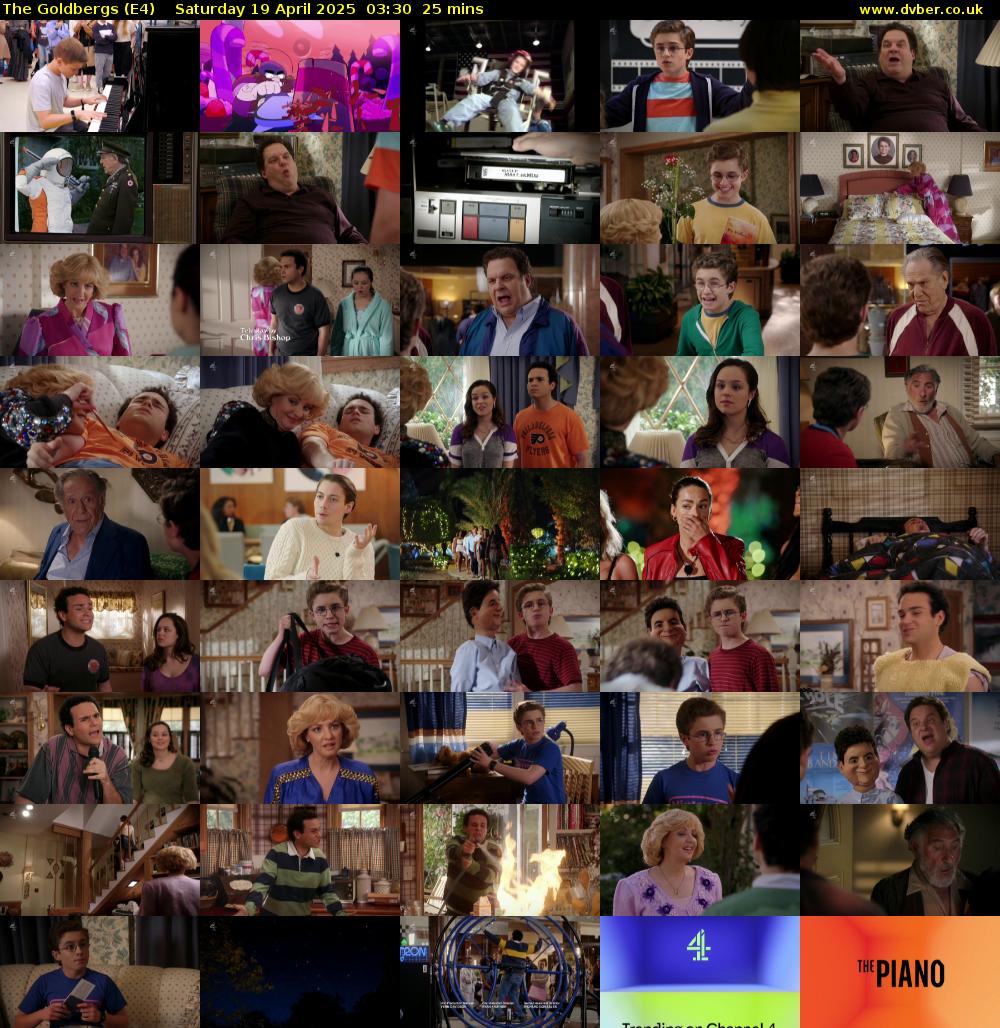 The Goldbergs (E4) Saturday 19 April 2025 03:30 - 03:55