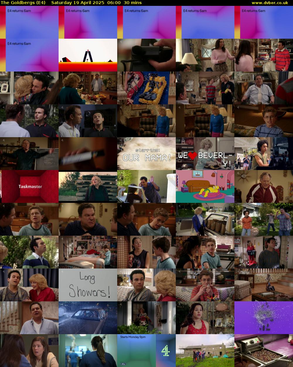 The Goldbergs (E4) Saturday 19 April 2025 06:00 - 06:30