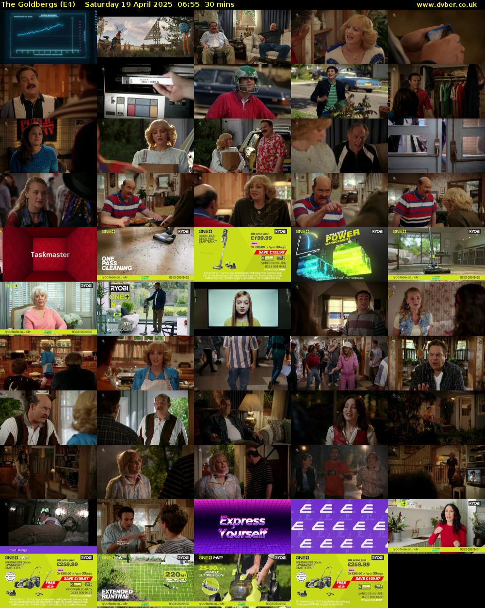 The Goldbergs (E4) Saturday 19 April 2025 06:55 - 07:25