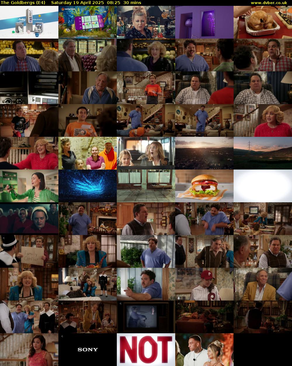 The Goldbergs (E4) Saturday 19 April 2025 08:25 - 08:55