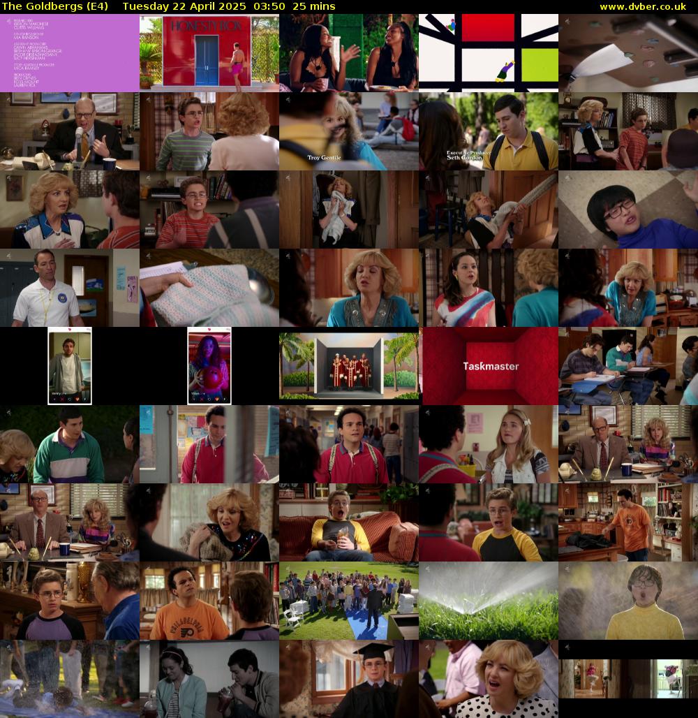 The Goldbergs (E4) Tuesday 22 April 2025 03:50 - 04:15