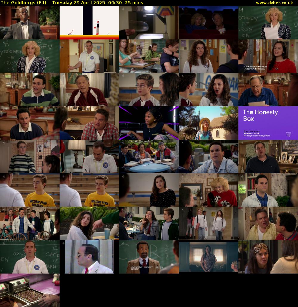 The Goldbergs (E4) Tuesday 29 April 2025 04:30 - 04:55