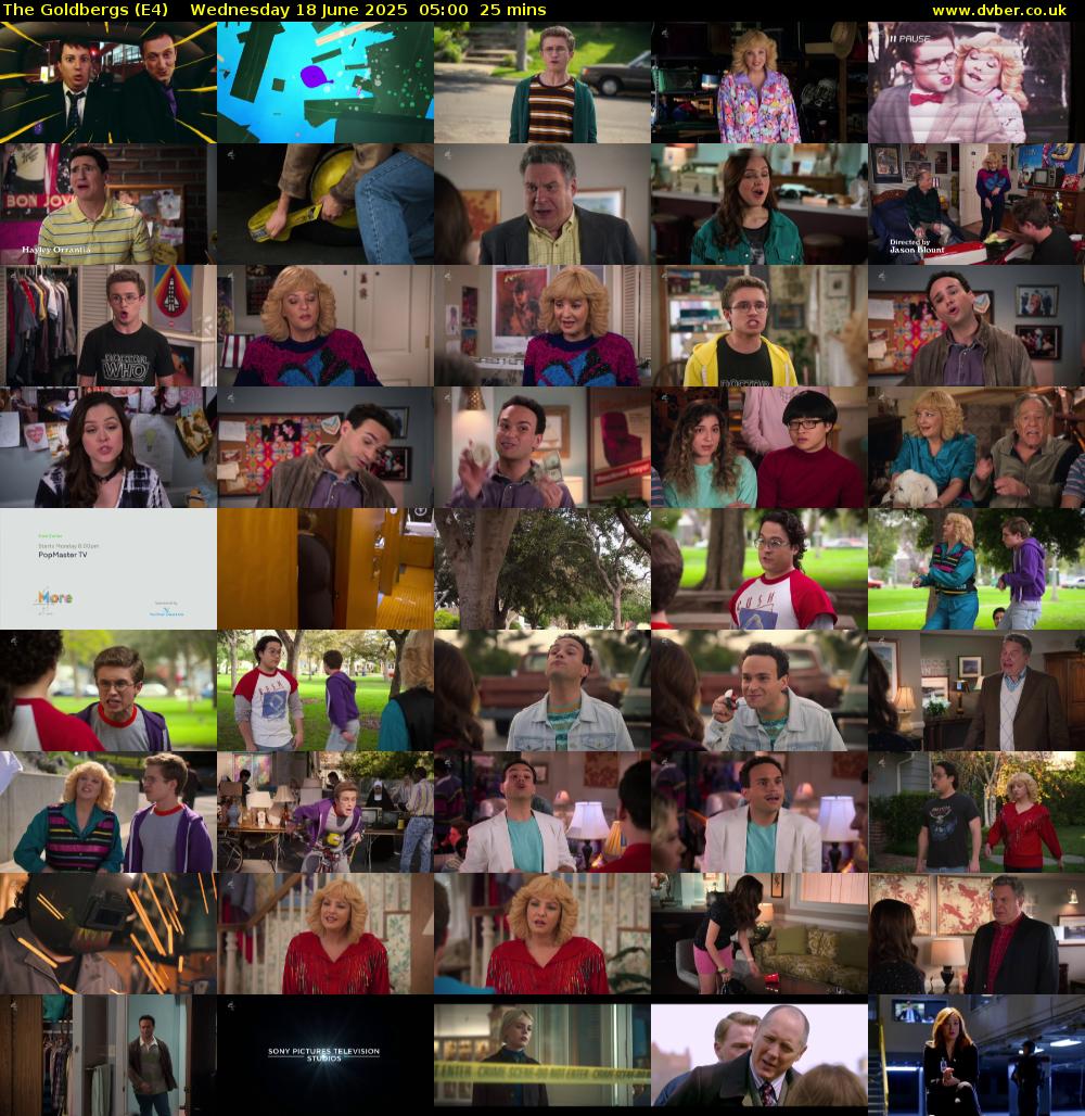 The Goldbergs (E4) Wednesday 18 June 2025 05:00 - 05:25