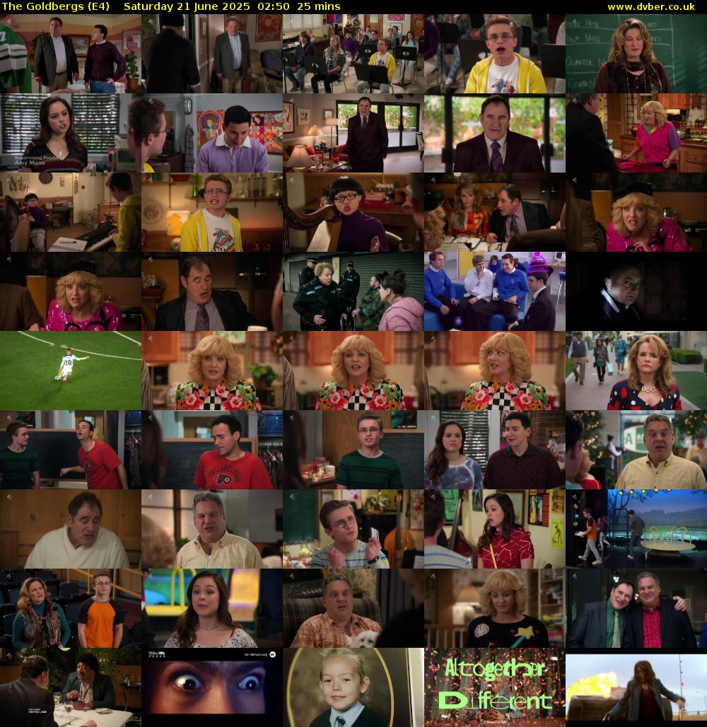 The Goldbergs (E4) Saturday 21 June 2025 02:50 - 03:15