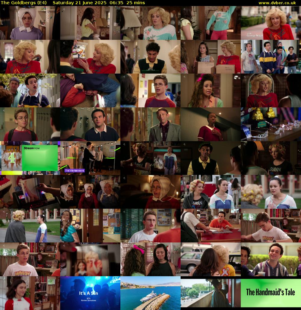 The Goldbergs (E4) Saturday 21 June 2025 06:35 - 07:00