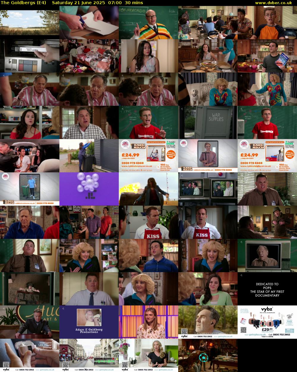 The Goldbergs (E4) Saturday 21 June 2025 07:00 - 07:30