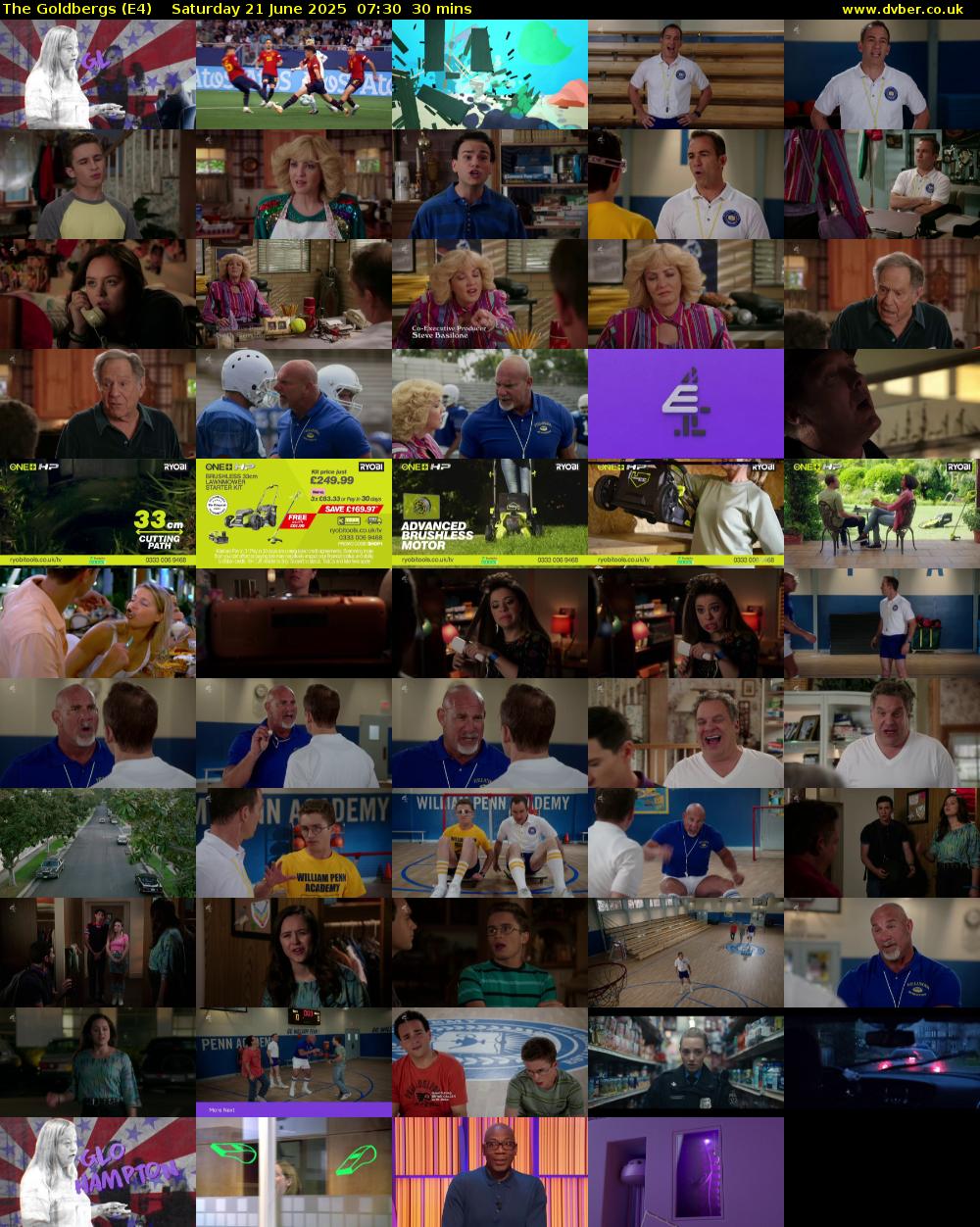 The Goldbergs (E4) Saturday 21 June 2025 07:30 - 08:00