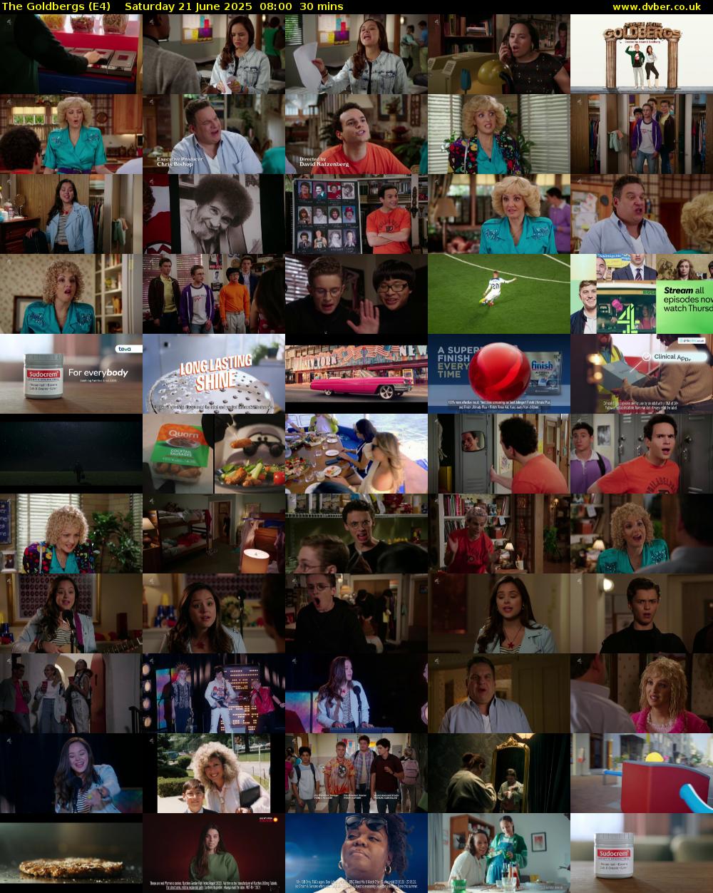 The Goldbergs (E4) Saturday 21 June 2025 08:00 - 08:30