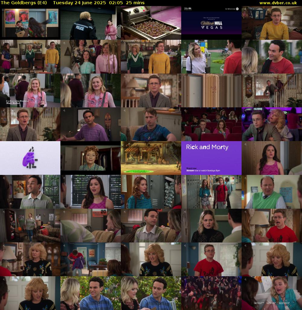 The Goldbergs (E4) Tuesday 24 June 2025 02:05 - 02:30