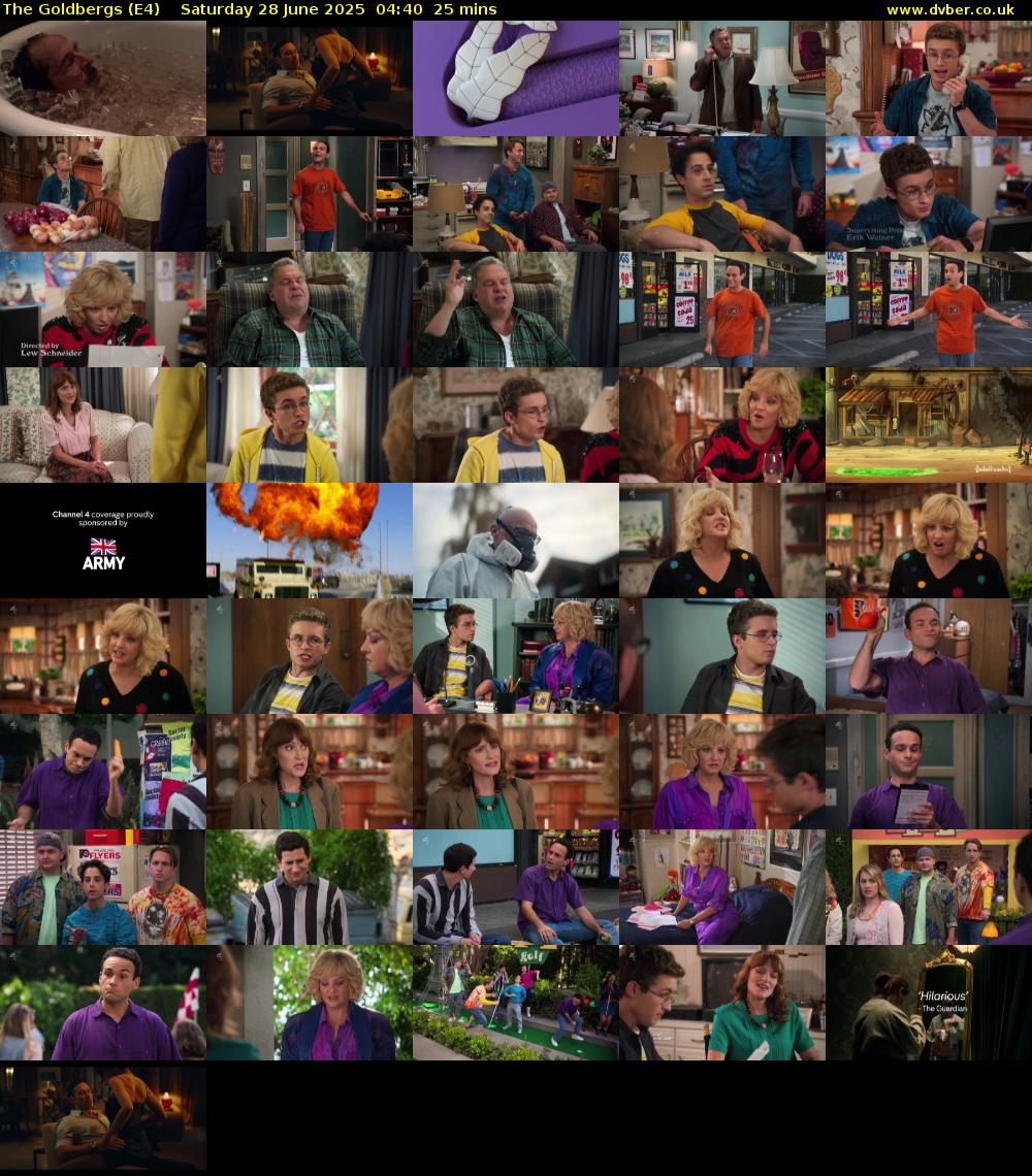 The Goldbergs (E4) Saturday 28 June 2025 04:40 - 05:05