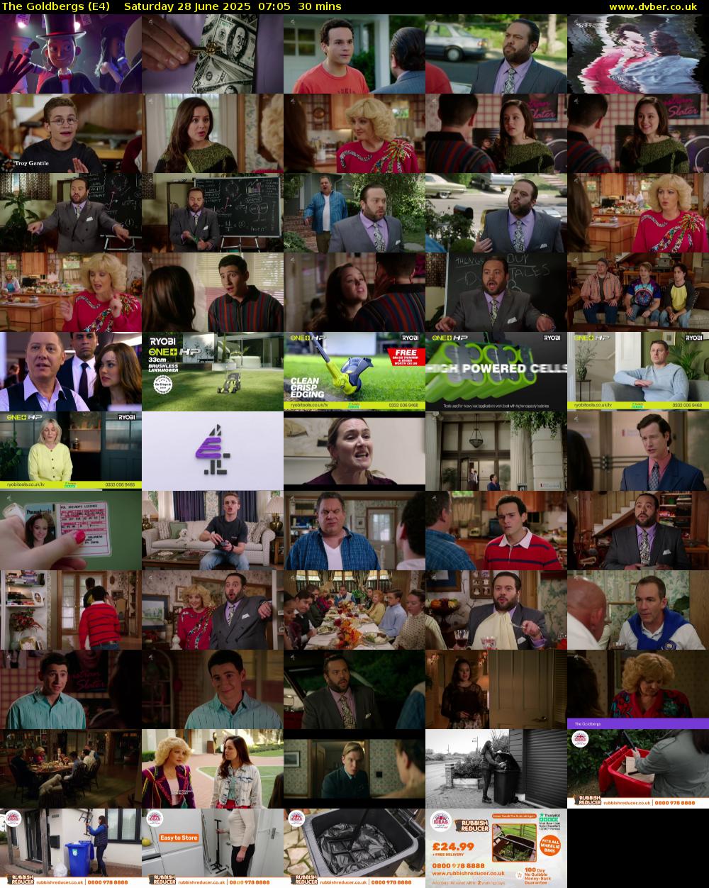 The Goldbergs (E4) Saturday 28 June 2025 07:05 - 07:35