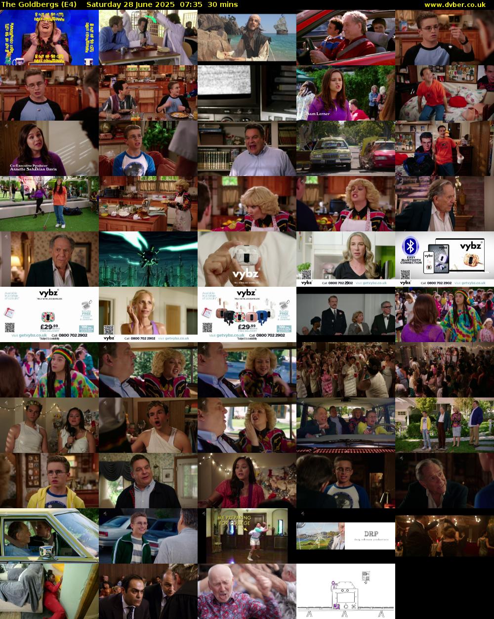 The Goldbergs (E4) Saturday 28 June 2025 07:35 - 08:05