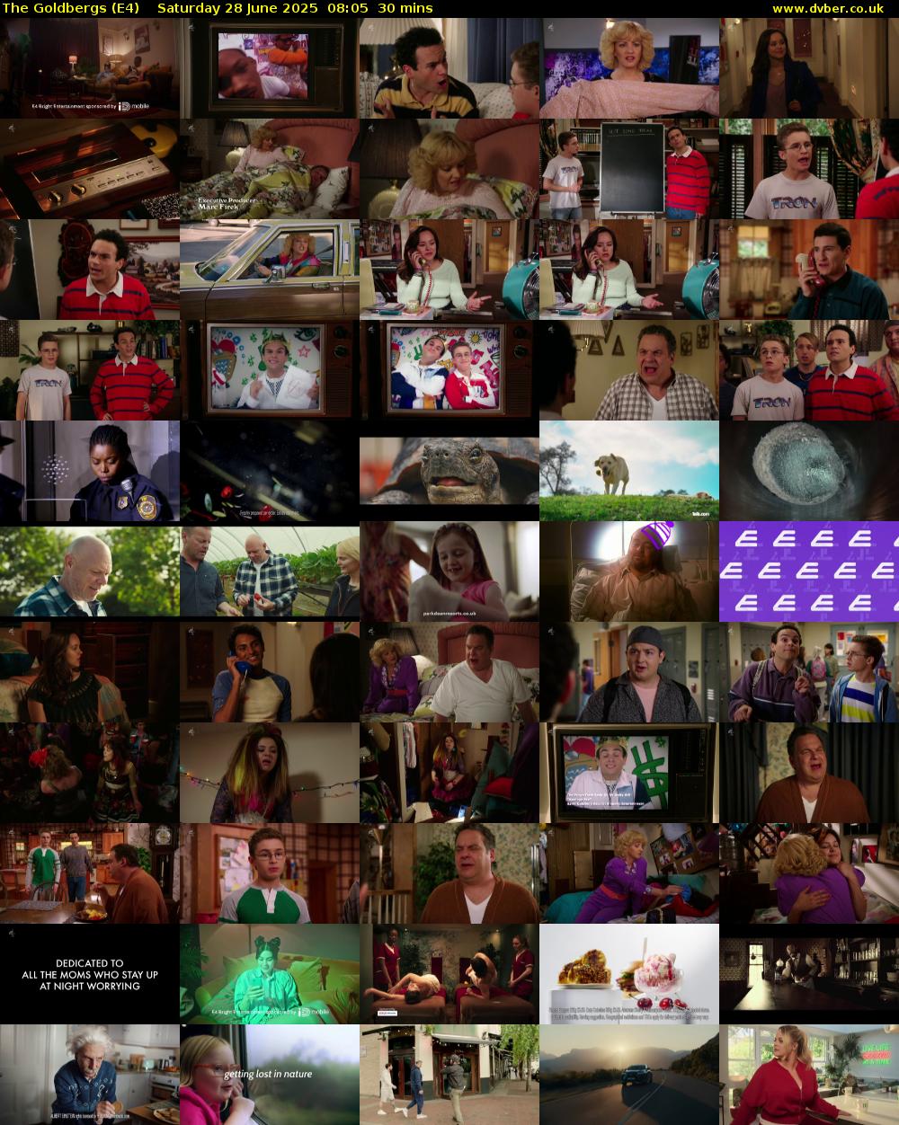 The Goldbergs (E4) Saturday 28 June 2025 08:05 - 08:35