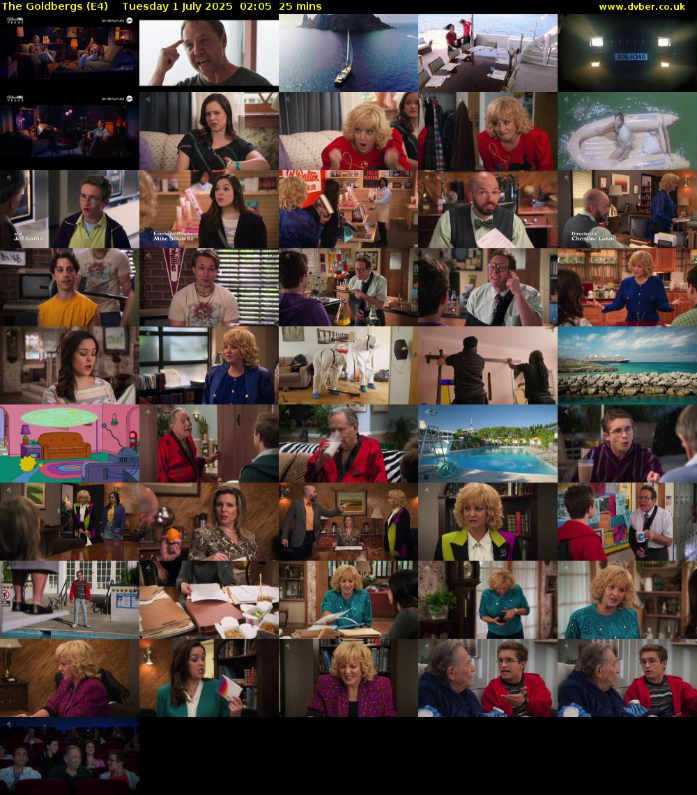 The Goldbergs (E4) Tuesday 1 July 2025 02:05 - 02:30