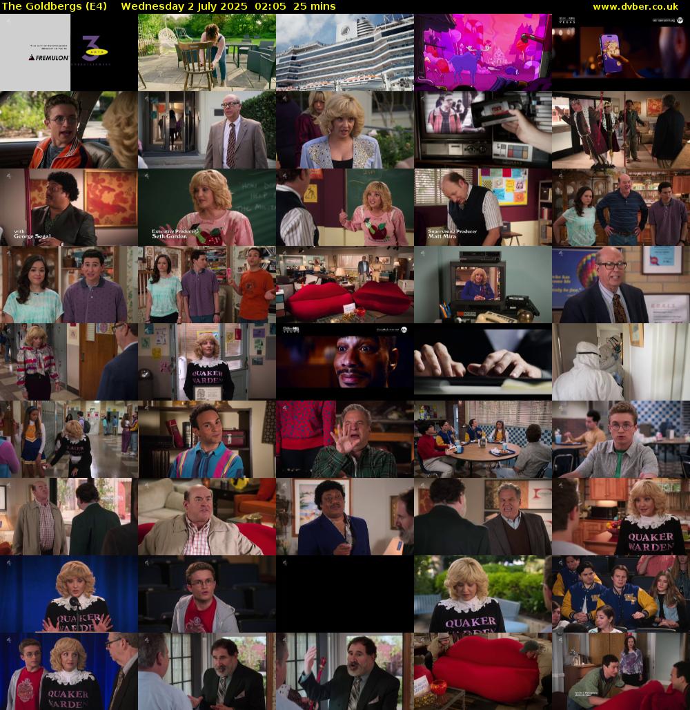 The Goldbergs (E4) Wednesday 2 July 2025 02:05 - 02:30