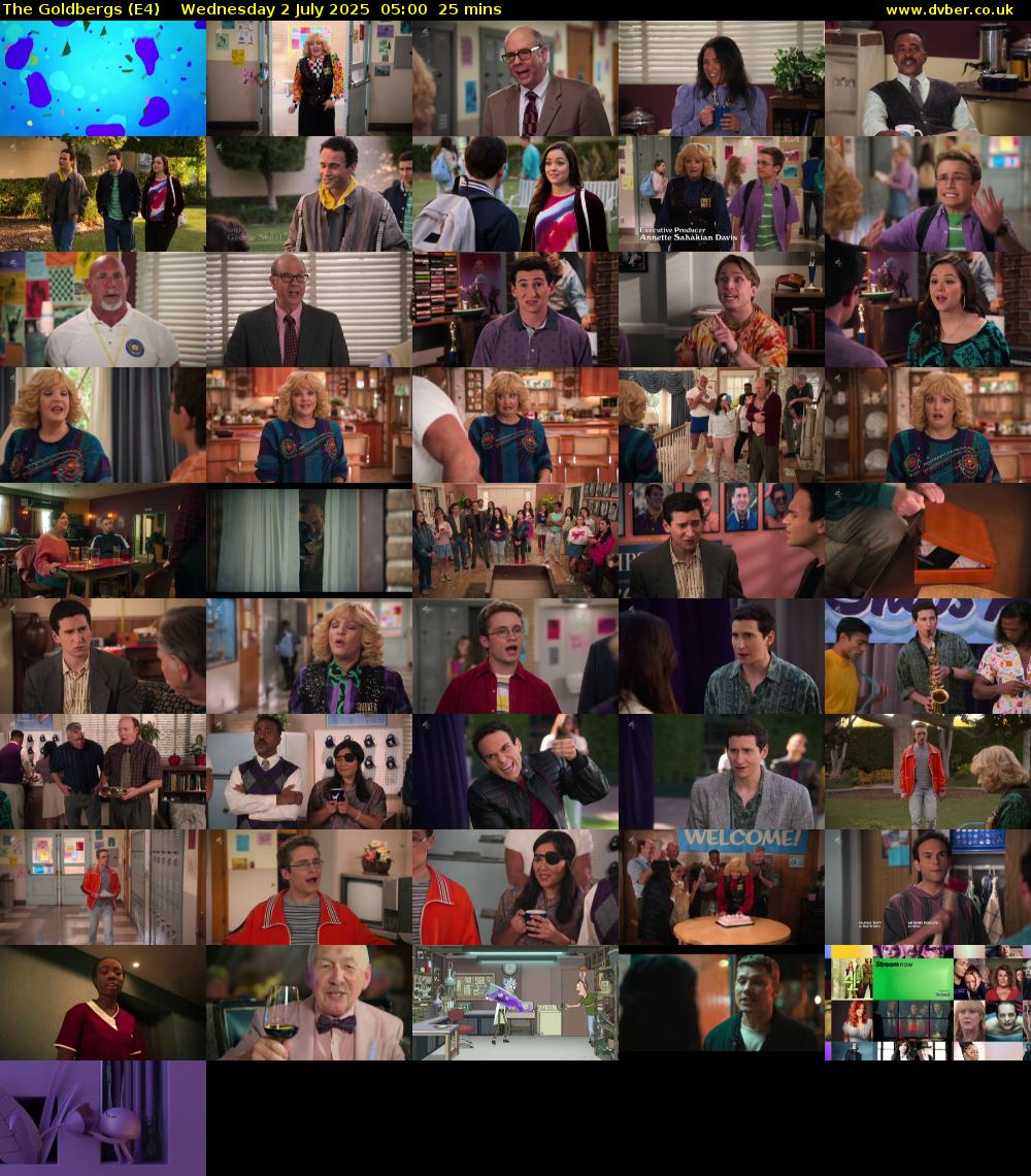 The Goldbergs (E4) Wednesday 2 July 2025 05:00 - 05:25