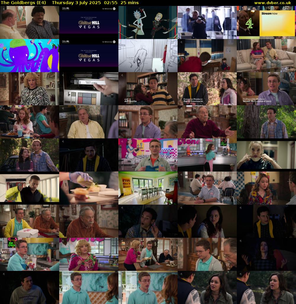 The Goldbergs (E4) Thursday 3 July 2025 02:55 - 03:20