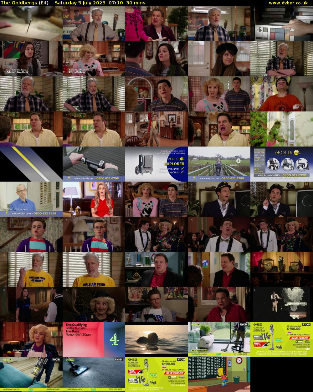 The Goldbergs (E4) Saturday 5 July 2025 07:10 - 07:40