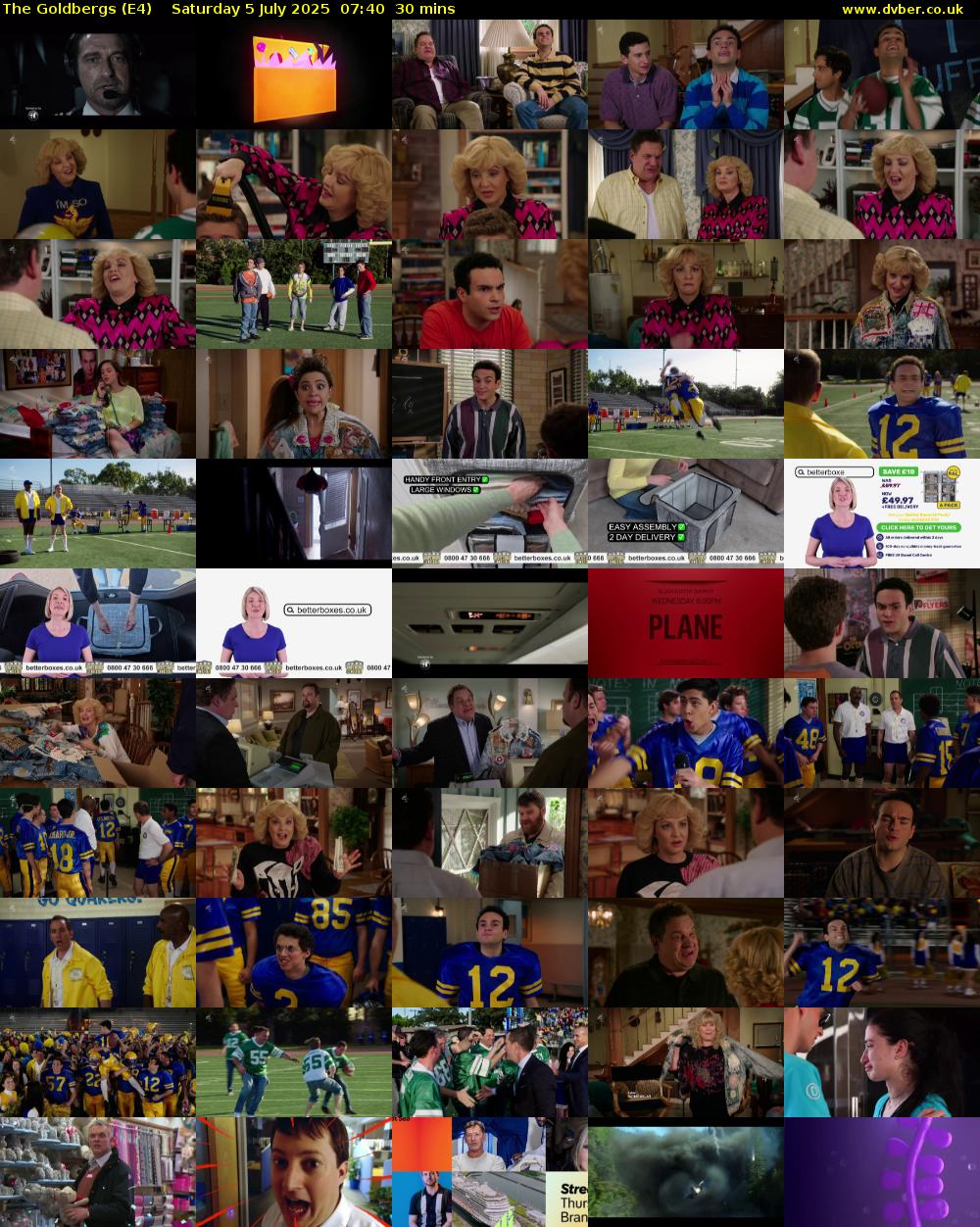 The Goldbergs (E4) Saturday 5 July 2025 07:40 - 08:10