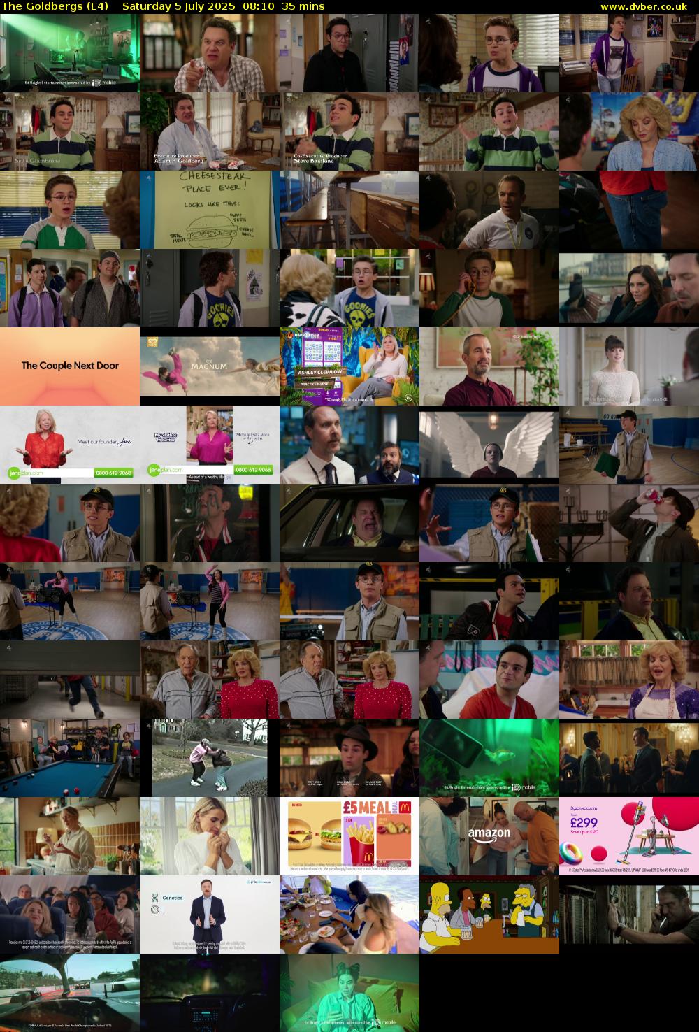 The Goldbergs (E4) Saturday 5 July 2025 08:10 - 08:45