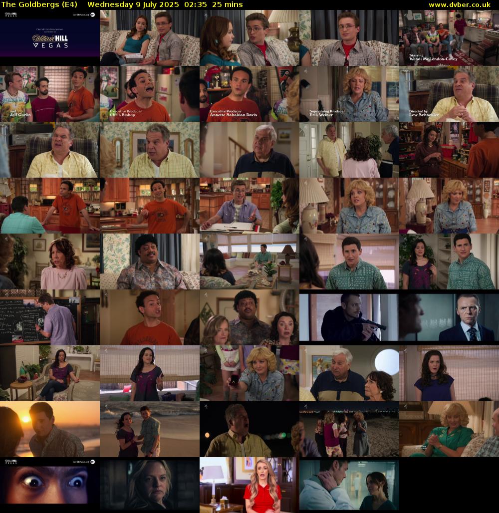 The Goldbergs (E4) Wednesday 9 July 2025 02:35 - 03:00