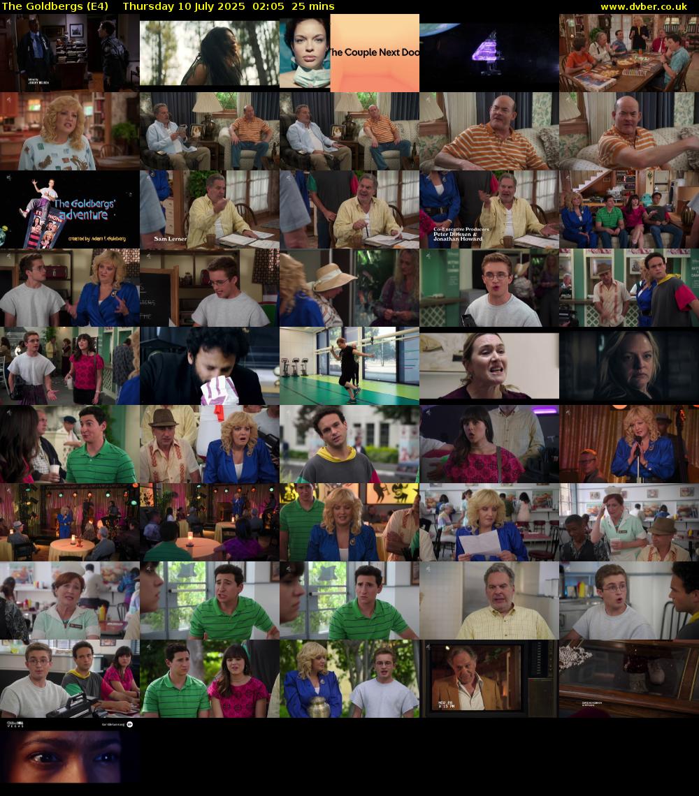 The Goldbergs (E4) Thursday 10 July 2025 02:05 - 02:30