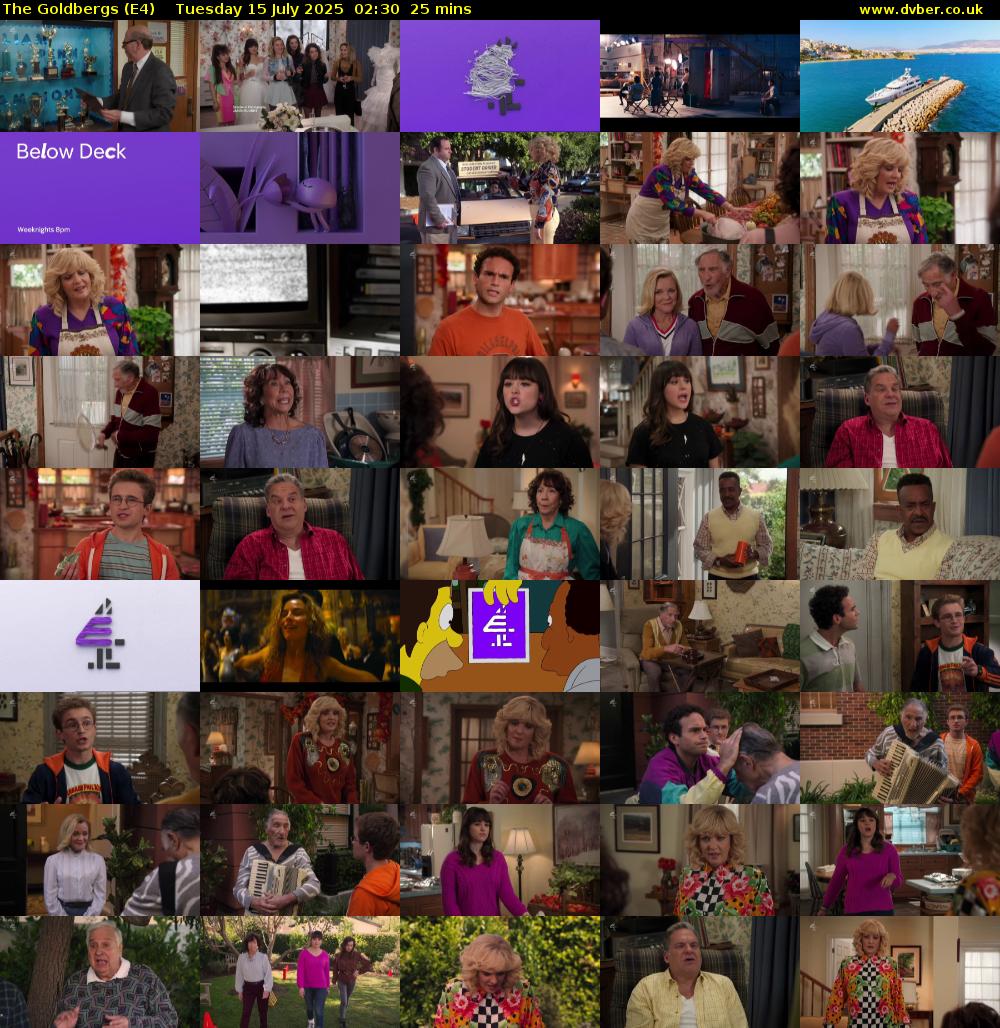 The Goldbergs (E4) Tuesday 15 July 2025 02:30 - 02:55