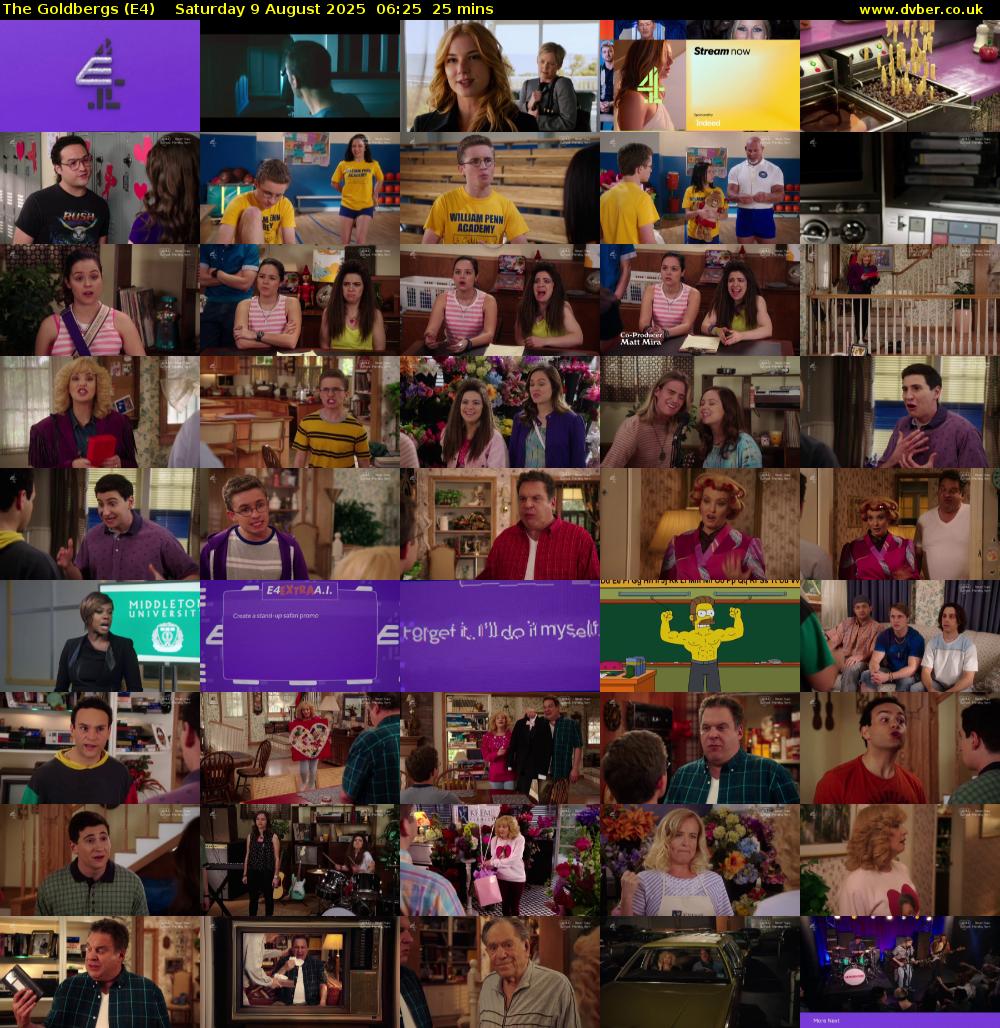 The Goldbergs (E4) Saturday 9 August 2025 06:25 - 06:50