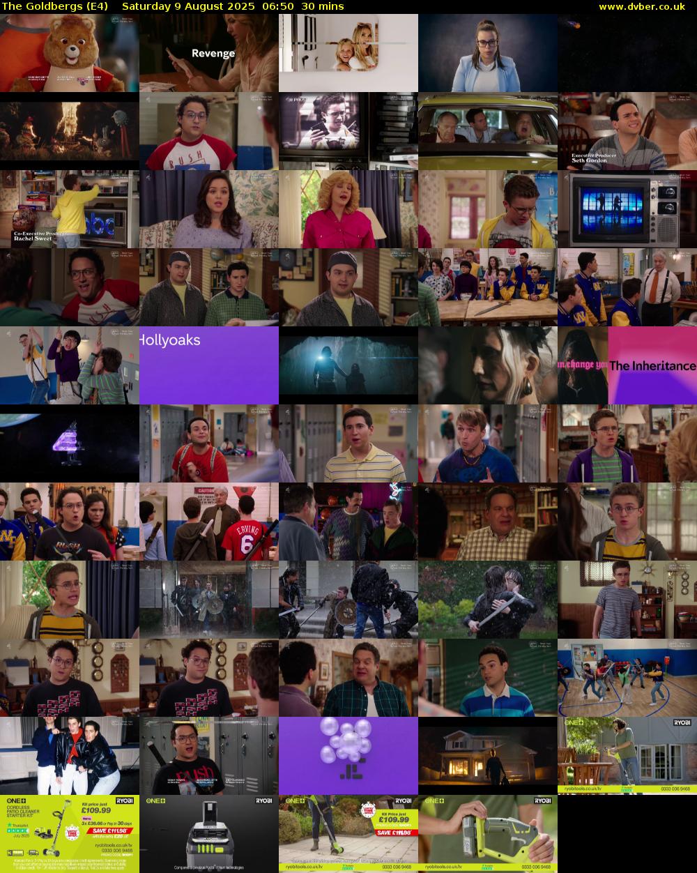 The Goldbergs (E4) Saturday 9 August 2025 06:50 - 07:20