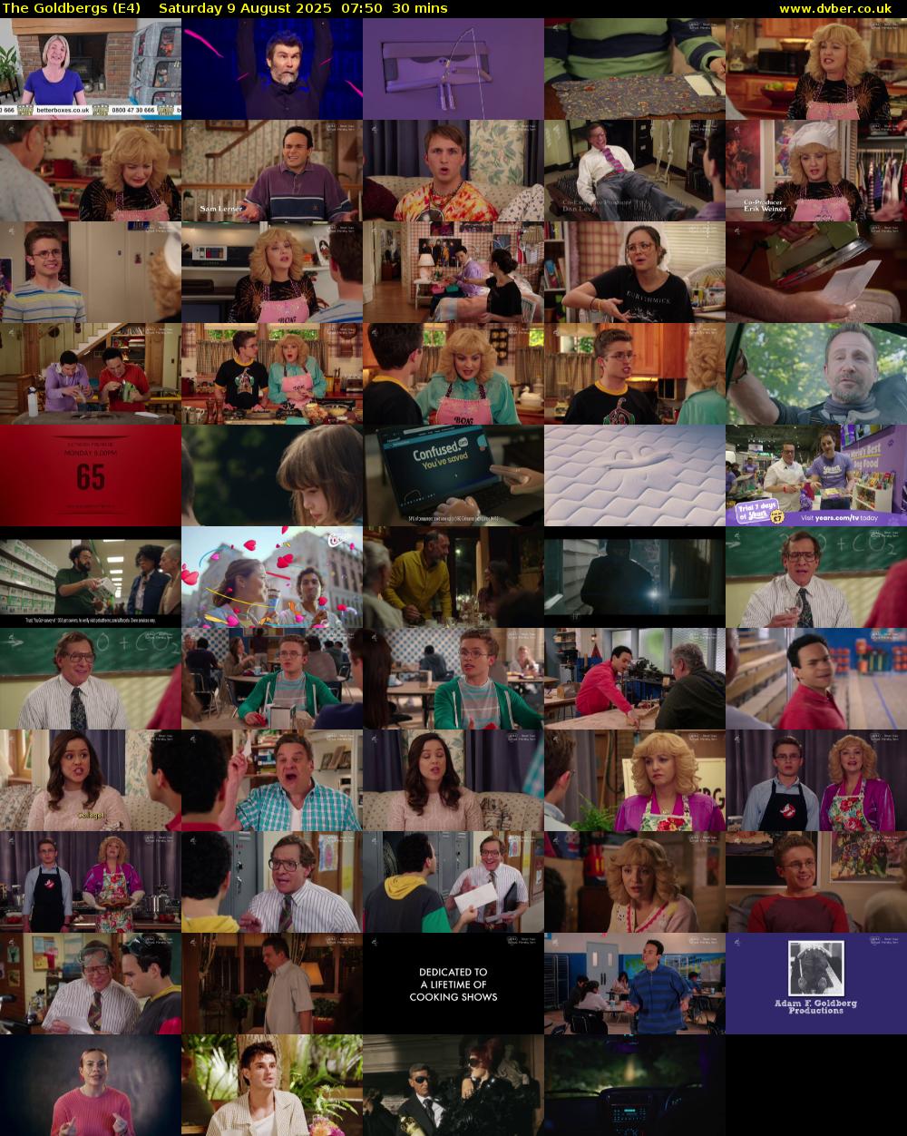 The Goldbergs (E4) Saturday 9 August 2025 07:50 - 08:20